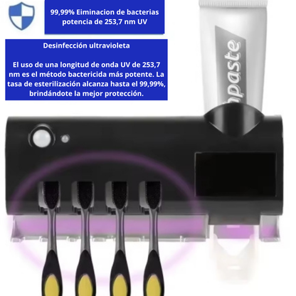 Soporte de Cepillos con Esterilizador UV