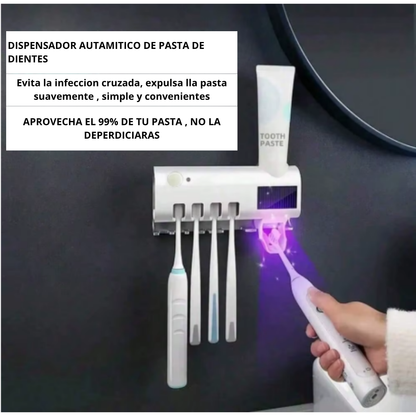 Soporte de Cepillos con Esterilizador UV
